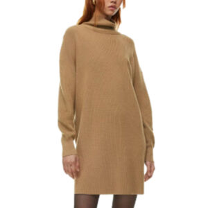 Babaton Maclean Merino Wool Dress Turtleneck Oversized Extra Small